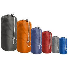 Load image into Gallery viewer, Stuff Sacks 6 Pack for Backpacking with Dust Flap
