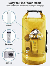 Load image into Gallery viewer, HEETA Waterproof Dry Bag for Women Men, Roll Top Lightweight Dry Storage Bag Backpack with Phone Case for Travel
