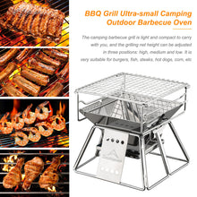 Load image into Gallery viewer, Portable Stainless Steel Non-stick Surface Folding Barbecue Grill
