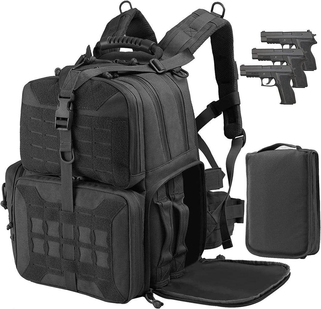 Range Backpack, 3 Pistol Carrying Case