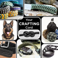Load image into Gallery viewer, TECEUM Paracord Type III 550 Army Green – 100 ft – 4mm – Tactical Rope MIL-SPEC
