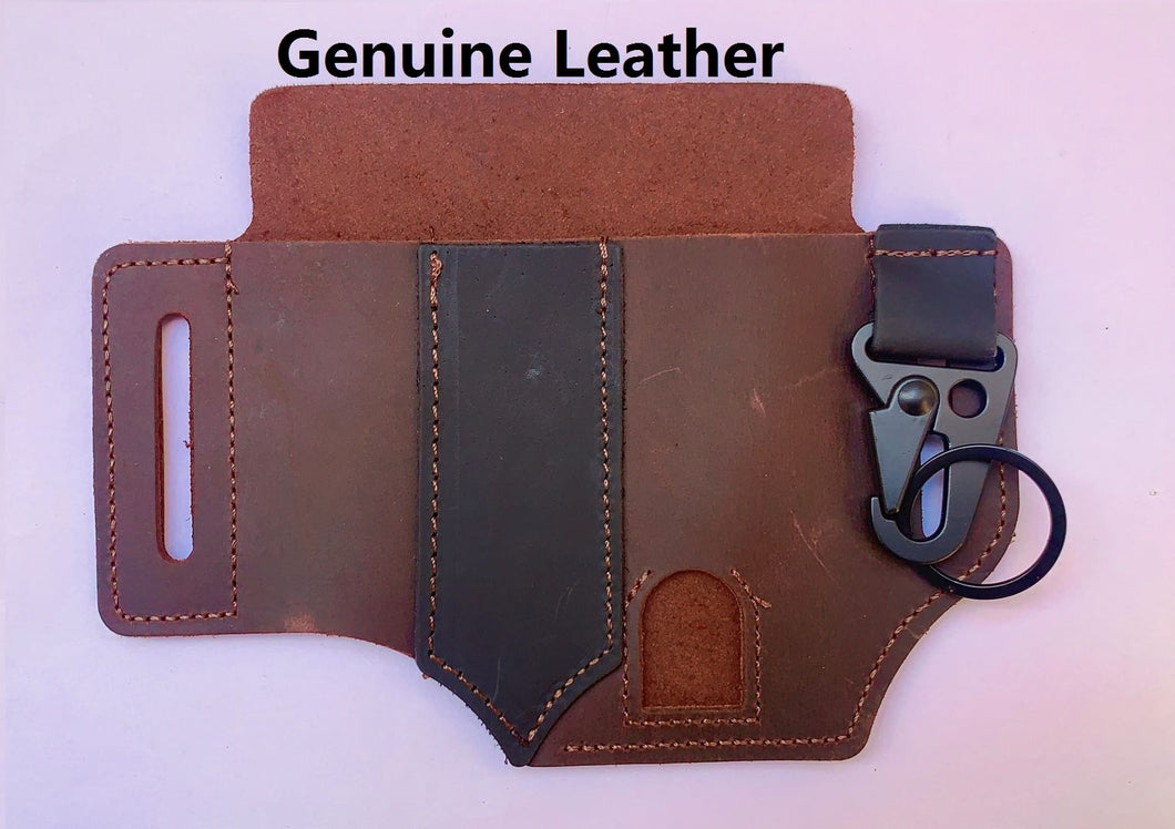 Tactical Multi Tool Leather Belt Bag