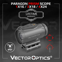 Load image into Gallery viewer, Vector Optics Paragon 1x16/3x18 Micro Prism Scope With Long Eye Relief

