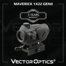 Load image into Gallery viewer, Vector Optics Maverick GenII 1x22 Red Dot Scope
