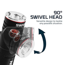 Load image into Gallery viewer, NEBO SWYVEL 1000 Lumen USB Wireless Rechargeable Aluminum Flashlight:
