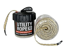 Load image into Gallery viewer, Rapid Rope Canister 120ft Tan Flat Tactical Paracord.
