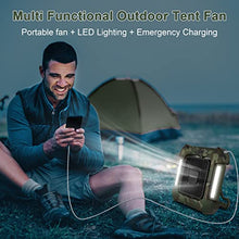 Load image into Gallery viewer, Camping Rechargeable Fan With Light
