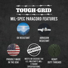 Load image into Gallery viewer, TOUGH-GRID 550lb Forest Camo Paracord/Parachute Cord - 100% Nylon Mil-Spec Type III
