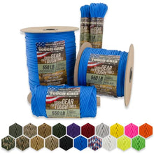 Load image into Gallery viewer, TOUGH-GRID 550lb Forest Camo Paracord/Parachute Cord - 100% Nylon Mil-Spec Type III
