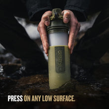 Load image into Gallery viewer, GRAYL GeoPress 24 oz Water Purifier Bottle - Filter for Hiking, Camping, Survival, Travel (Black Camo)
