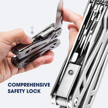 Load image into Gallery viewer, BIBURY Multitool Pliers, 18 in 1 Multi Tool with Safety Hammer

