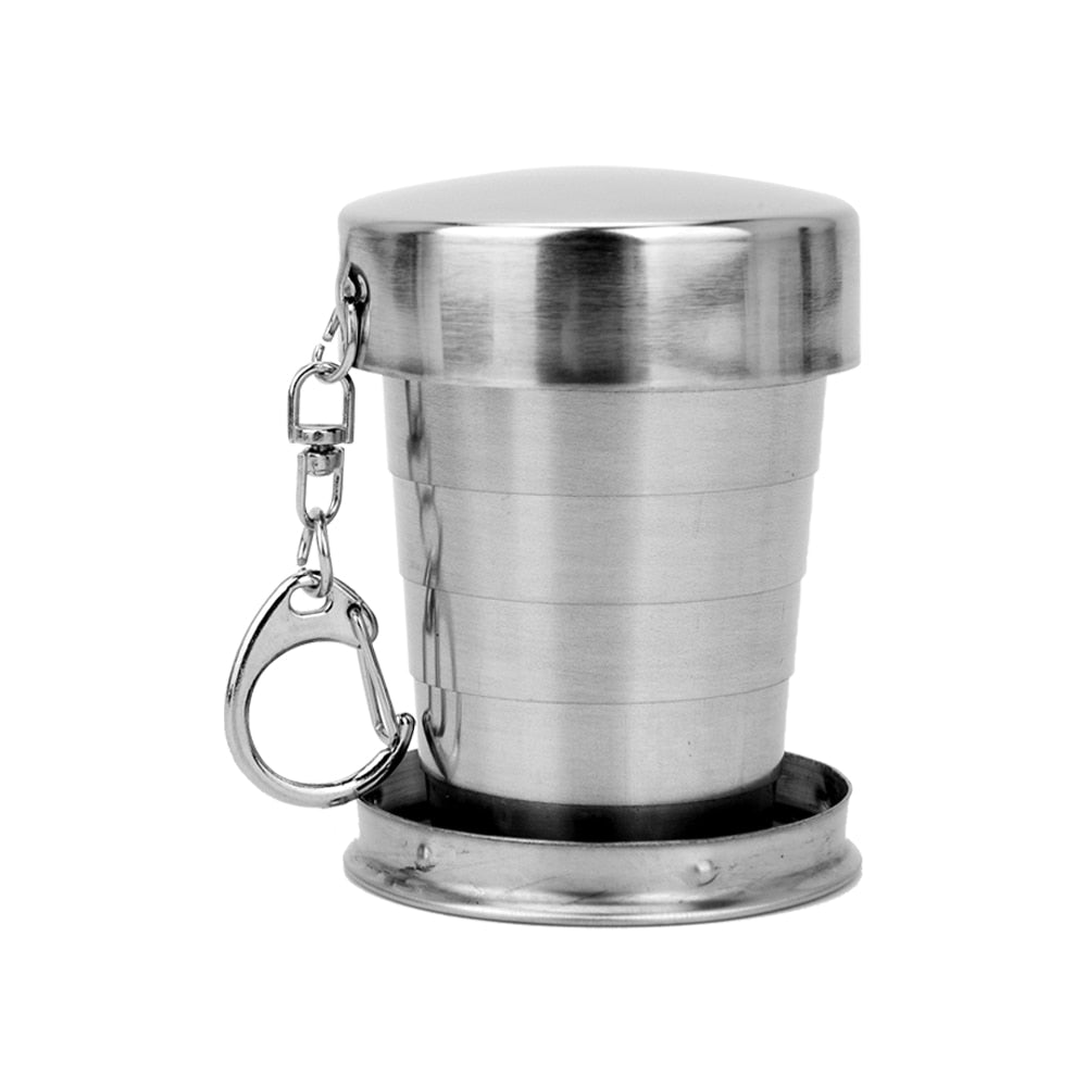 Portable Stainless Steel Foldable Cup 75ml/150ml/250ml