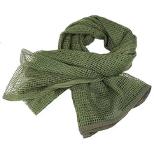 Load image into Gallery viewer, Camouflage Netting Tactical Mesh Scarf

