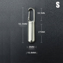 Load image into Gallery viewer, Portable Mini Stainless Steel Sealed Capsule Waterproof Pill Box
