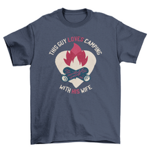 Load image into Gallery viewer, Guy loves camping t-shirt
