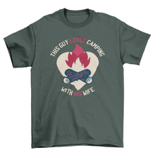 Load image into Gallery viewer, Guy loves camping t-shirt
