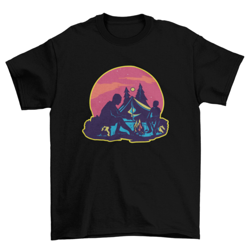 Night camping t-shirt