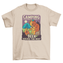 Load image into Gallery viewer, Camping and beer t-shirt
