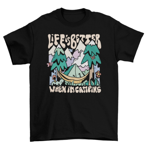 Camping lover t-shirt