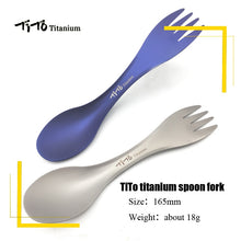 Load image into Gallery viewer, Titanium Spoon/Fork Tableware

