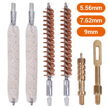 Load image into Gallery viewer, 6 Pcs/Set Gun Cleaning Rod Brush Head Kit for .30cal 7.62mm .22cal 5.56mm .35cal 9mm
