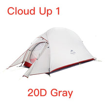 Load image into Gallery viewer, Naturehike Cloud Up 1, 2, &amp; 3 Series Upgraded Camping Tent with Mat

