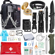 Load image into Gallery viewer, 47 IN 1 Survival Gear Tool Kit with Emergency Blanket
