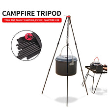 Load image into Gallery viewer, Tripod Durable Portable Aluminum Alloy Hanging Hook Cooking Pot &amp; Grill
