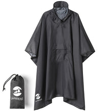 Load image into Gallery viewer, 3 in 1 Hooded Rain Poncho for Men &amp; Women Adults
