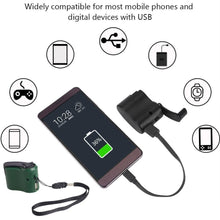 Load image into Gallery viewer, Emergency Portable Hand Power Dynamo Hand Crank USB Charger
