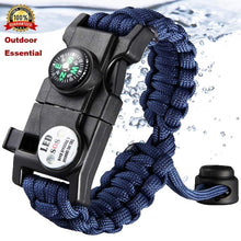 Load image into Gallery viewer, Survival Paracord Bracelet with Flashlight
