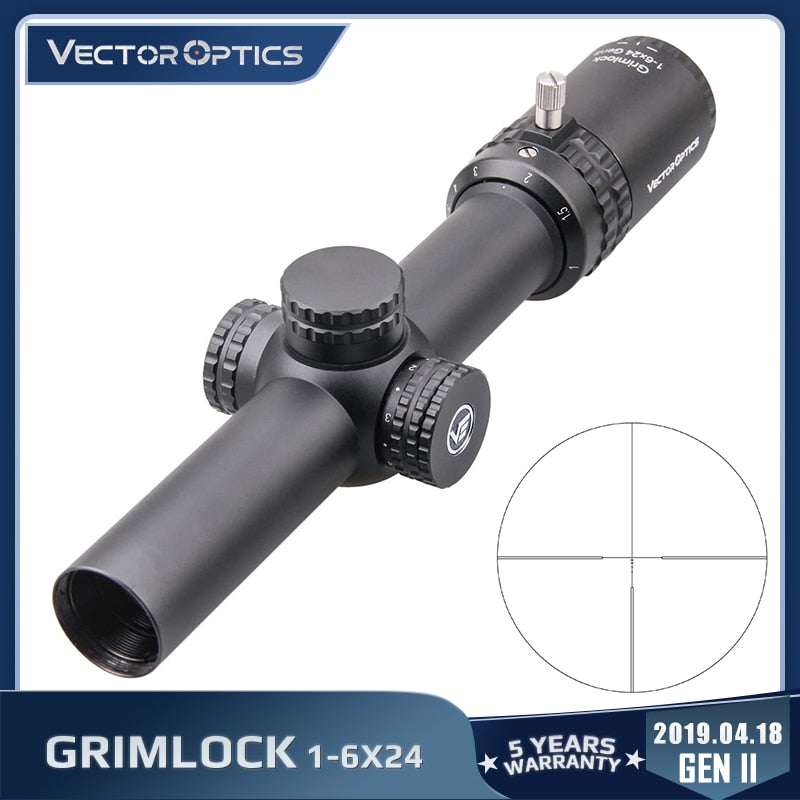 Vector Optics Gen2  1-6x24 BDC (MOA) Ballistic Reticle Rifle Scope
