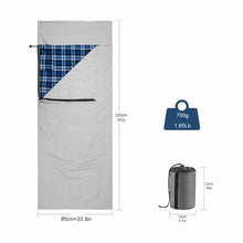 Load image into Gallery viewer, Flannel Heated Sleeping Bag Liner
