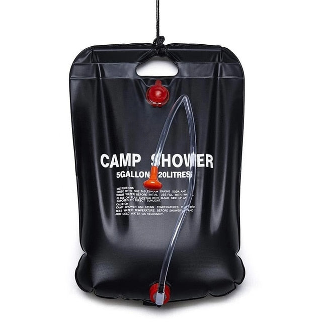 20L Water Bags Outdoor Camping Shower Bag with Solar Heating