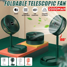 Load image into Gallery viewer, Mini Folding Telescopic USB Rechargeable Fan
