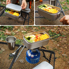 Load image into Gallery viewer, Square Outdoor Aluminum Bento/Lunch Box
