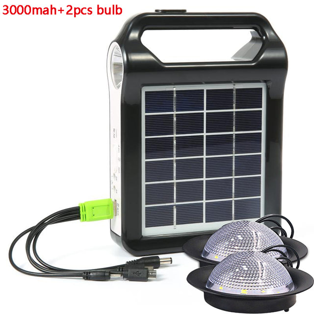 Portable 6V Rechargeable Solar Panel Power Storage Generator System